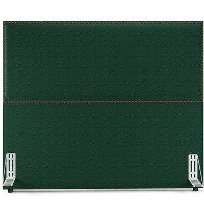 Cabeceira Box Casal Com Tachas 140 cm Vicenza L02 Bouclê Verde - Lyam Decor