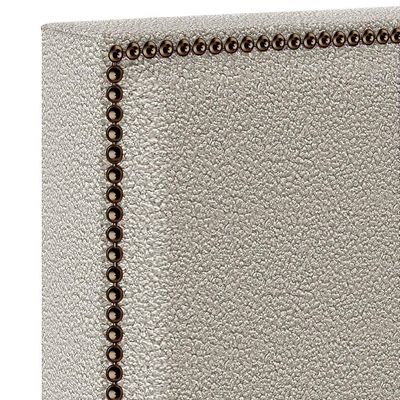 Cabeceira Box Casal Com Tachas 140 cm Vicenza L02 Bouclê Creme - Lyam Decor