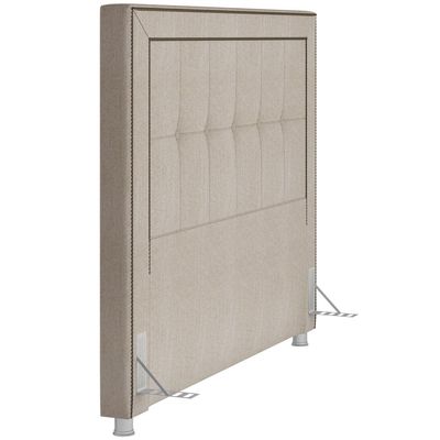 Cabeceira Cama Box Casal 140 cm P05 Atenas Linho Creme - Lyam Decor