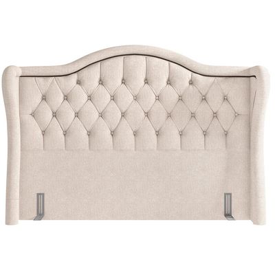 Cabeceira Cama Box Casal 140 cm P05 Lisboa Linho Bege Claro - Lyam Decor