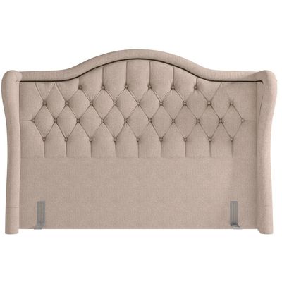 Cabeceira Cama Box Casal 140 cm P05 Lisboa Linho Bege - Lyam Decor