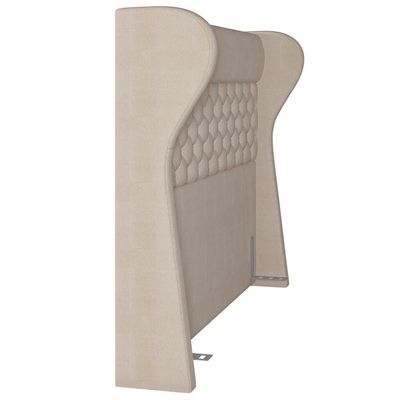 Cabeceira Cama Box Casal 140 cm P05 Madrid Linho Creme - Lyam Decor