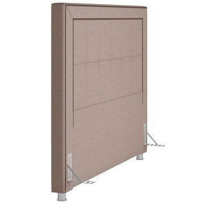 Cabeceira Cama Box Casal King 195 cm P05 Atenas Linho Bege Areia - Lyam Decor