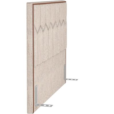 Cabeceira Cama Box Casal King 195 cm P05 Londres Linho Bege Claro - Lyam Decor