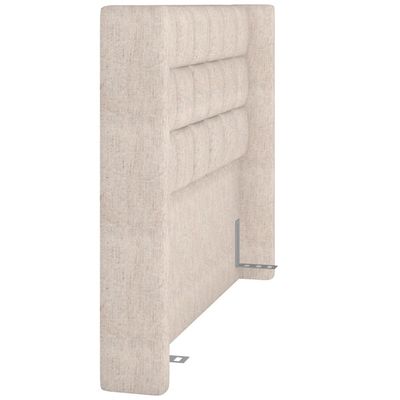 Cabeceira Cama Box Casal King 195 cm P05 Paris Linho Bege Claro - Lyam Decor