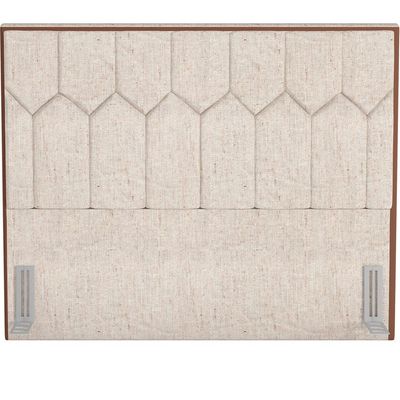 Cabeceira Cama Box Casal 140 cm P05 Londres Linho Bege Claro - Lyam Decor