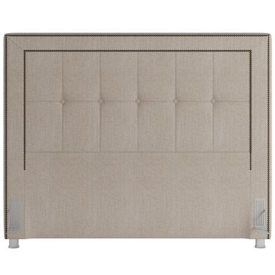Cabeceira Cama Box Casal Queen 160 cm P05 Atenas Linho Creme - Lyam Decor