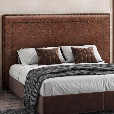 Cabeceira Cama Box Casal Queen 160 cm P05 Berlim Corino Marrom - Lyam Decor