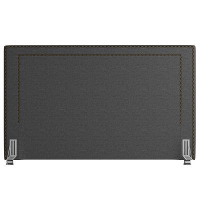 Cabeceira Cama Box Casal Queen 160 cm P05 Berlim Linho Cinza Escuro - Lyam Decor