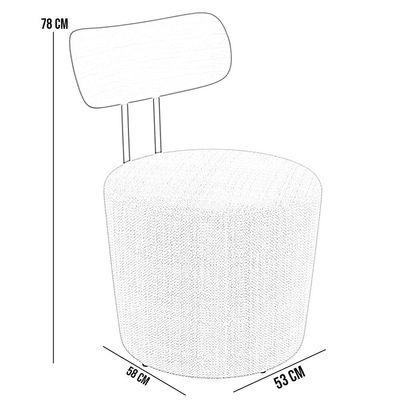 Kit 02 Poltronas Para Sala De Estar Decorativa Base Fixa Luara M03 Linho Cru - Lyam Decor