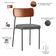 Kit 04 Cadeiras Para Sala De Jantar Melina L02 Couríssimo Camel Linho Cinza Escuro - Lyam Decor