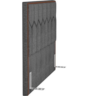 Cabeceira Cama Box Casal 140 cm P05 Londres Linho Cinza Escuro - Lyam Decor