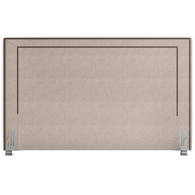 Cabeceira Cama Box Casal King 195 cm P05 Berlim Linho Bege Claro - Lyam Decor