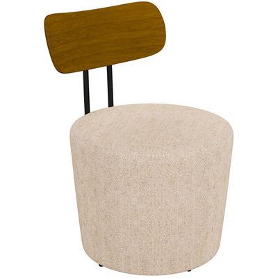 Kit 04 Poltronas Para Sala De Estar Decorativa Base Fixa Luara M03 Linho Cru - Lyam Decor
