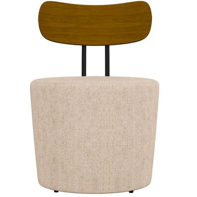 Kit 04 Poltronas Para Sala De Estar Decorativa Base Fixa Luara M03 Linho Cru - Lyam Decor