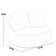 Poltrona Para Sala De Estar Decorativa Giratória Kira M03 Linho Cinza - Lyam Decor