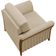 Poltrona Para Sala De Estar Decorativa Base Fixa Stefan M03 Linho Bege Escuro - Lyam Decor