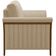 Poltrona Para Sala De Estar Decorativa Base Fixa Stefan M03 Linho Bege Escuro - Lyam Decor