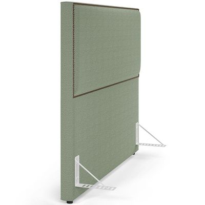 Cabeceira Box Casal King Com Tachas 195 cm Vicenza L02 Bouclê Oliva - Lyam Decor