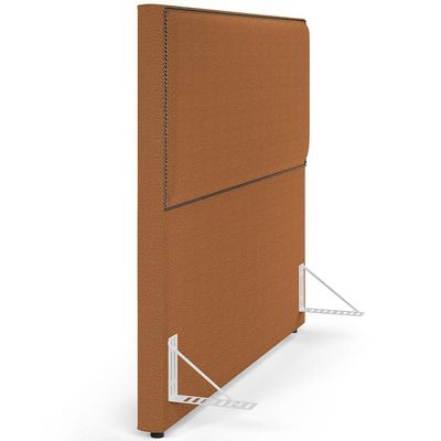 Cabeceira Cama Box Casal Com Tachas 140 cm Vicenza L02 Bouclê Terracota - Lyam Decor