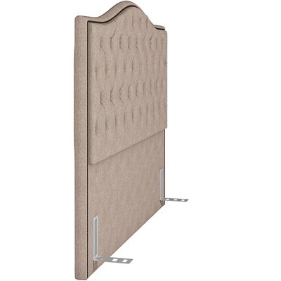 Cabeceira Cama Box Casal King 195 cm P05 Grécia Linho Bege - Lyam Decor