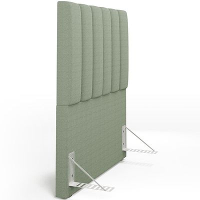 Cabeceira Cama Box Solteiro 100 cm Dália W01 Bouclê Oliva - Lyam Decor