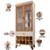 Cristaleira Com Nicho Adega 02 Portas Luma B01 Off White Cinamomo - Lyam Decor