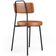 Cadeira Decorativa Estofada Para Sala De Jantar Barcelona L02 Couríssimo Camel - Lyam Decor