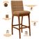 Kit 04 Banquetas Alta Para Cozinha Sala De Jantar Fixa Mila L02 Bouclê Mostarda - Lyam Decor