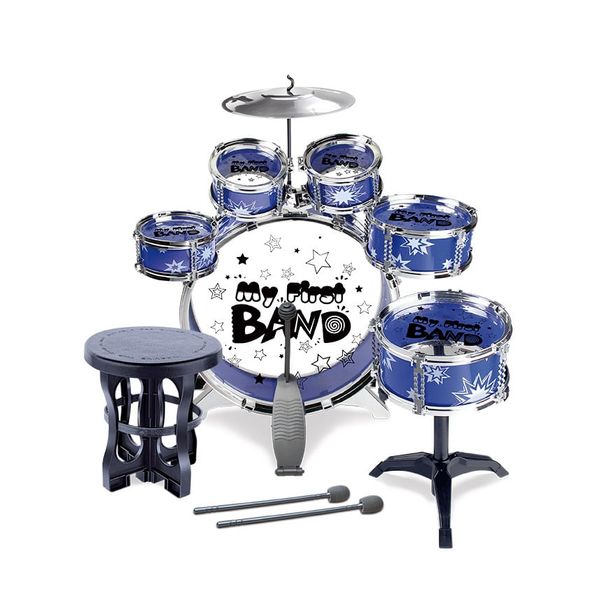 Minha Primeira Bateria - 5 Tambores - Azul - Zoop Toys Zoop Toys Minha Primeira Bateria - 5 Tambores - Azul - Zoop Toys Zoop Toys
