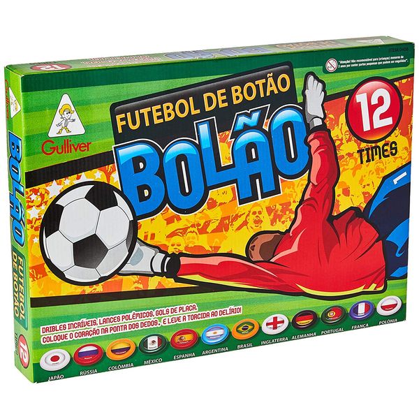 Futebol de Botão Bolão com 12 Seleções - Gulliver GUL0456
