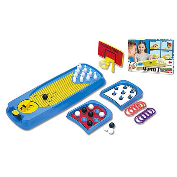 Kit Jogos de Tabuleiro - 4 em 1 - Braskit BRA210A Kit Jogos de Tabuleiro - 4 em 1 - Braskit BRA210A