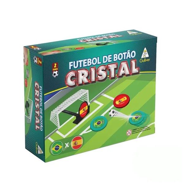 Jogo - Futebol de Botão - Cristal - Brasil x Espanha - Gulliver GUL1902