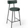 Kit 06 Banquetas Baixa Para Cozinha Sala De Jantar Bancada Milão L02 Linho Verde Musgo - Lyam Decor