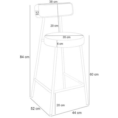 Kit 06 Banquetas Baixa Para Cozinha Sala De Jantar Bancada Milão L02 Linho Cinza - Lyam Decor