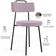 Kit 06 Cadeiras Decorativas Estofada Para Sala De Jantar Barcelona L02 Suede Rosê - Lyam Decor