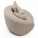 Poltrona Decorativa Para Sala de Estar Fixa Pés Madeira Witta M03 Linho Cru - Lyam Decor