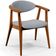 Poltrona Decorativa Para Sala de Estar Jantar Cecília L02 Suede Cinza - Lyam Decor
