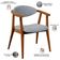 Poltrona Decorativa Para Sala de Estar Jantar Cecília L02 Suede Cinza - Lyam Decor