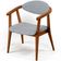 Poltrona Decorativa Para Sala de Estar Jantar Cecília L02 Suede Cinza - Lyam Decor