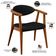 Poltrona Decorativa Para Sala de Estar Jantar Cecília L02 Couríssimo Preto - Lyam Decor
