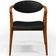 Poltrona Decorativa Para Sala de Estar Jantar Cecília L02 Couríssimo Preto - Lyam Decor