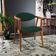 Poltrona Decorativa Para Sala de Estar Jantar Cecília L02 Suede Verde Musgo - Lyam Decor