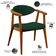 Poltrona Decorativa Para Sala de Estar Jantar Cecília L02 Suede Verde Musgo - Lyam Decor