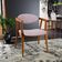 Poltrona Decorativa Para Sala de Estar Jantar Cecília L02 Suede Rosê - Lyam Decor