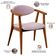 Poltrona Decorativa Para Sala de Estar Jantar Cecília L02 Suede Rosê - Lyam Decor