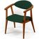 Poltrona Decorativa Para Sala de Estar Jantar Cecília L02 Suede Verde Musgo - Lyam Decor