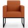 Poltrona Para Sala De Estar Base Fixa De Metal Helô L02 Tecido Terracota - Lyam Decor