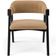 Cadeira Para Sala de Jantar Estar Living Estofada Suran L02 Preto Bouclê Mostarda - Lyam Decor