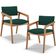 Kit 02 Cadeiras Para Sala de Jantar Estar Living Giorgia B04 Bouclê Verde - Lyam Decor
